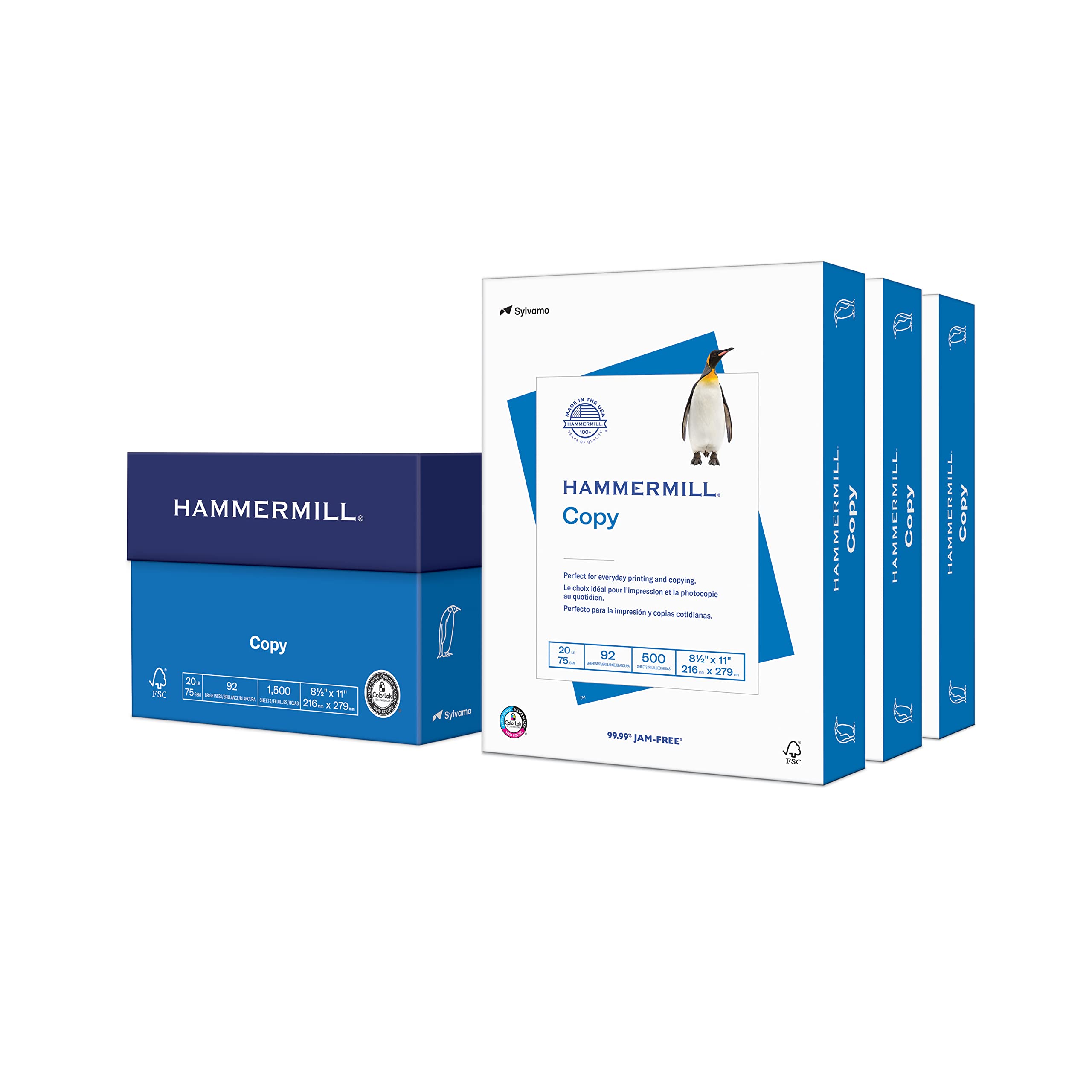 Foto 2 pulgar | Impresora Paper Hammermill, Copia De 20 Libras, 8,5 X 11, 3 Resmas, 1500 Hojas - Venta Internacional.