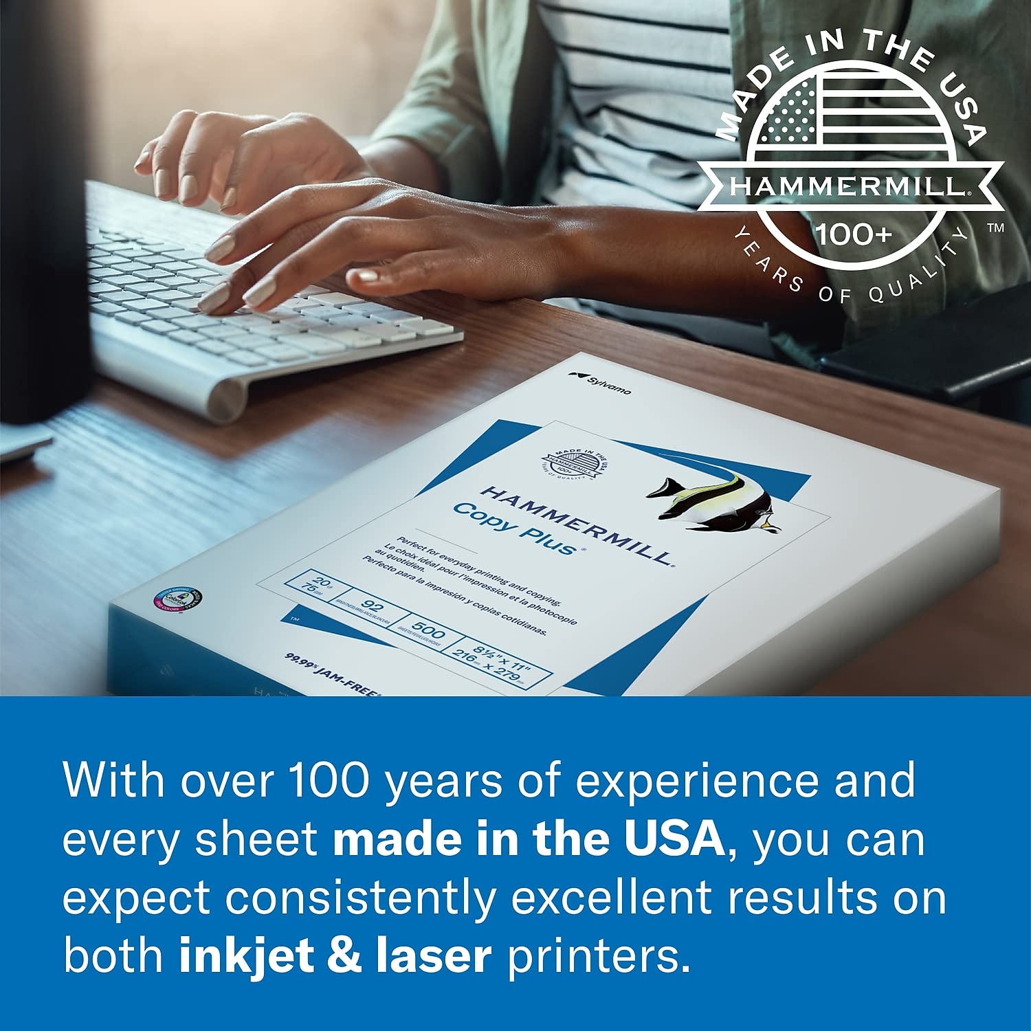 Foto 7 | Impresora Paper Hammermill, Copia De 20 Libras, 8,5 X 11, 3 Resmas, 1500 Hojas - Venta Internacional.