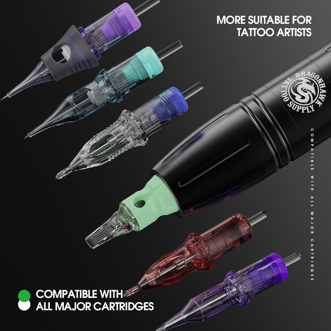 Foto 5 pulgar | Kit De Máquina De Tatuaje Dragonhawk W085d Inalámbrico Con Batería - Venta Internacional.