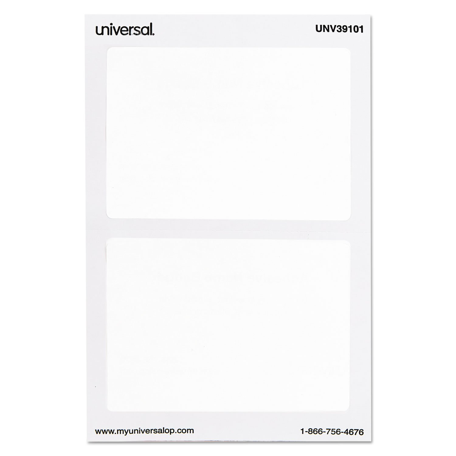 Foto 2 | Insignias Identificativas Universales, Lisas, Autoadhesivas, Blancas, 100 Unidades - Venta Internacional.