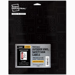 Foto 1 | Etiquetas De Vinilo Avery Industrial Para Letreros, 7 X 10 Cm, Imprimibles Con Láser - Venta Internacional.