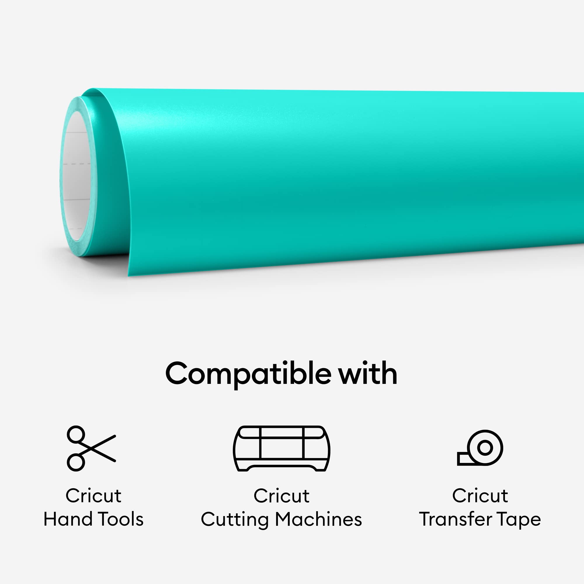 Foto 7 | Vinilo Cricut Premium Extraíble, Color Verde Azulado, 30,48 Cm X 4,57 M - Venta Internacional.