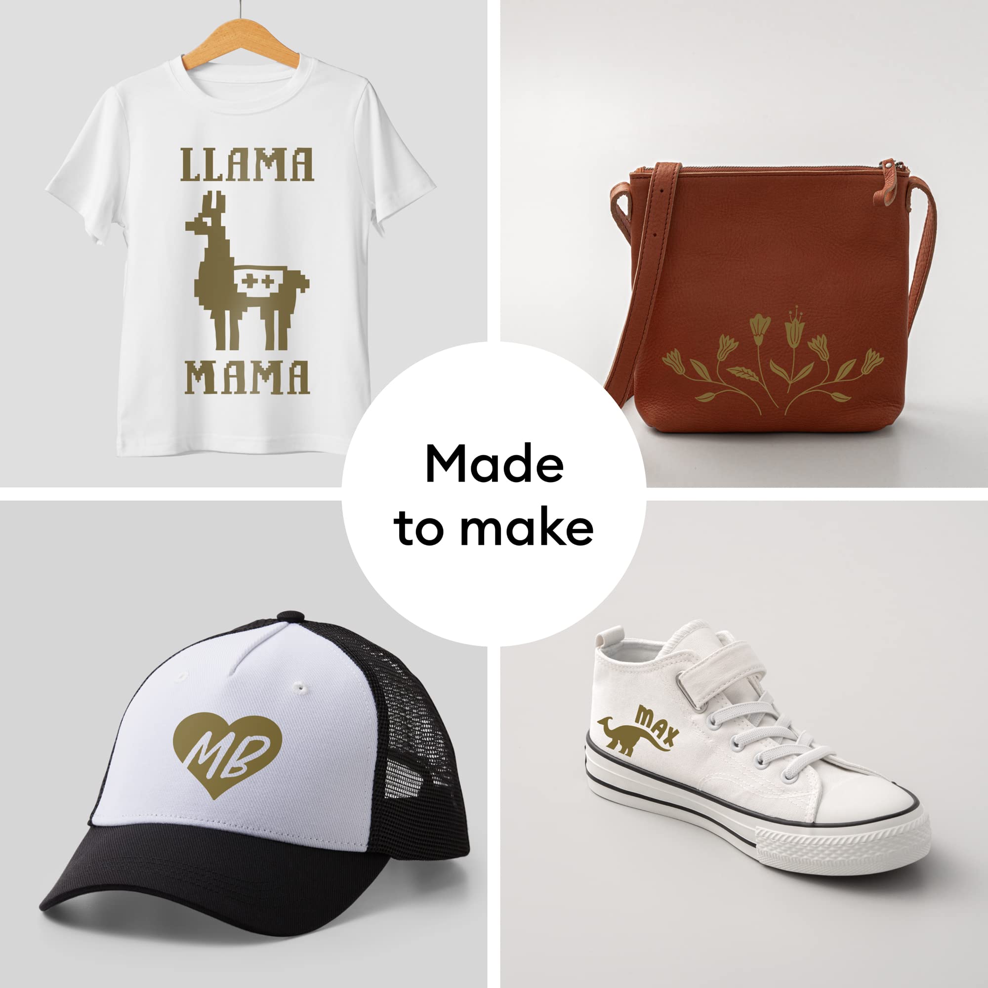 Foto 5 pulgar | Vinilo Termoadhesivo Cricut Everyday Gold De 30 Cm X 60 Cm Para Camisetas - Venta Internacional.