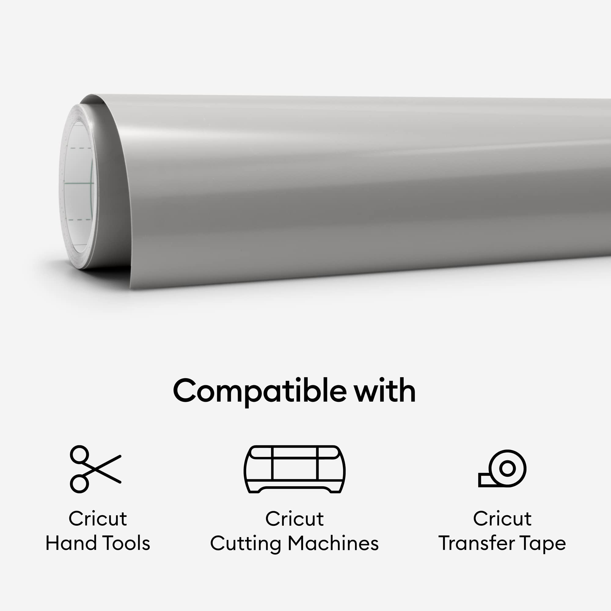 Foto 6 | Rollo De Vinilo Cricut Premium Permanent Silver 30,48 Cm X 4,57 M - Venta Internacional.