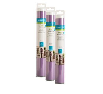 Foto 1 | Vinyl Cricut Premium, Permanente, Morado Claro, Paquete De 3 Unidades, 12 X 48 Pulgadas - Venta Internacional.