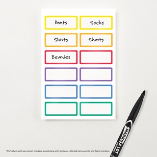 Foto 6 | Etiquetas De Tela Con Nombres Avery No-iron Rainbow, Paquete De 2, 48 Etiquetas - Venta Internacional.