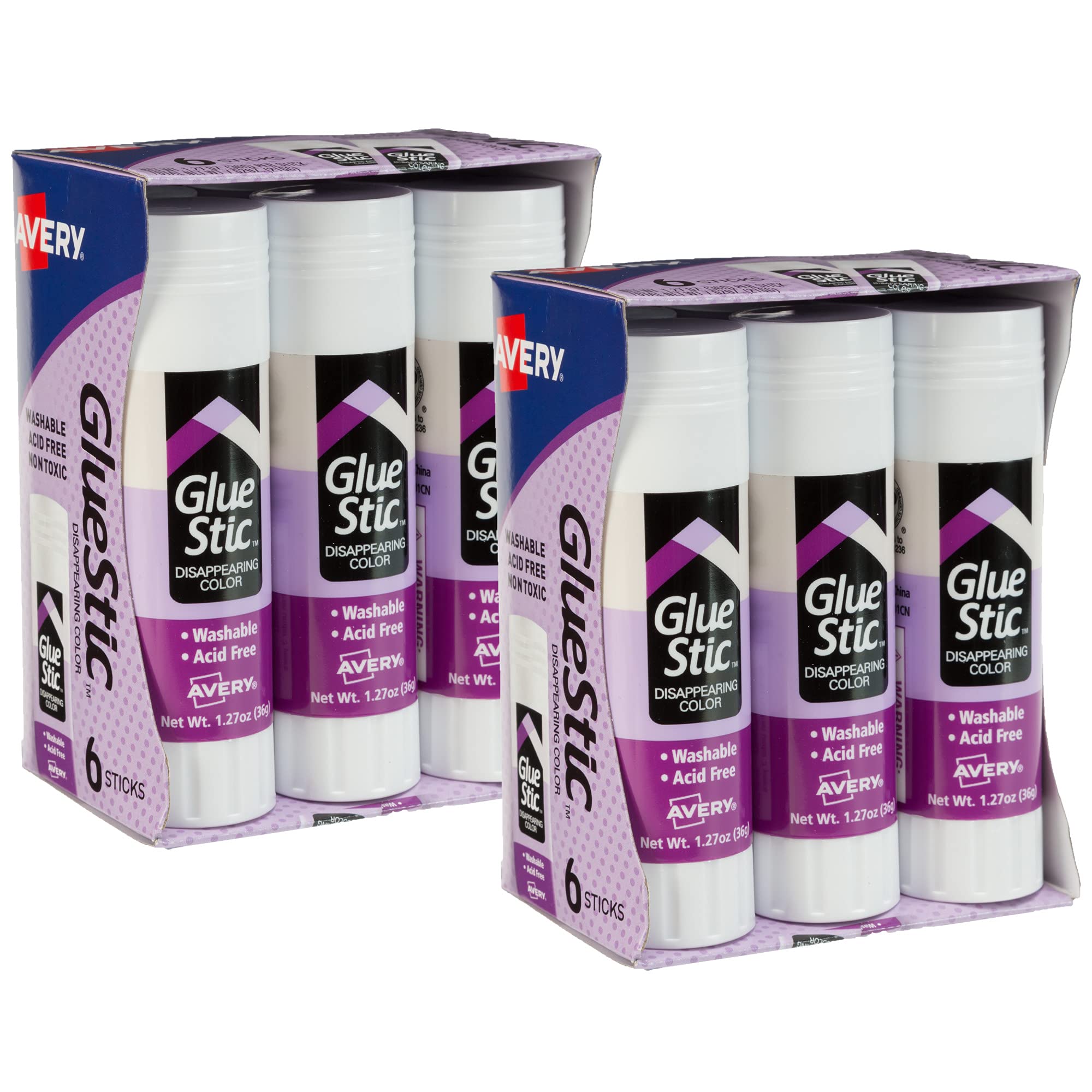 Foto 2 pulgar | Barra De Pegamento Avery  Que Desaparece  Color Morado  Lavable  40 Ml - Venta Internacional.