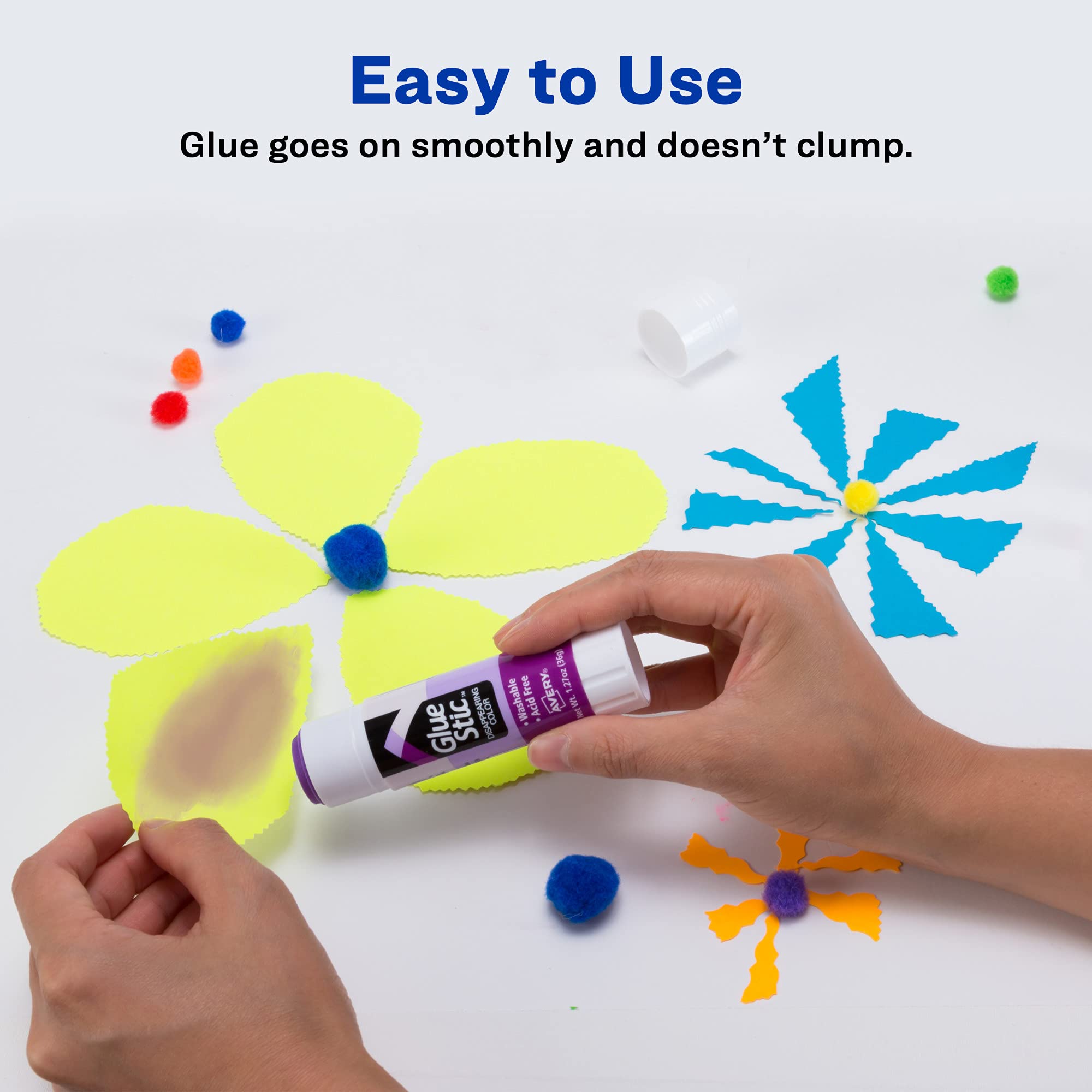 Foto 6 pulgar | Barra De Pegamento Avery  Que Desaparece  Color Morado  Lavable  40 Ml - Venta Internacional.