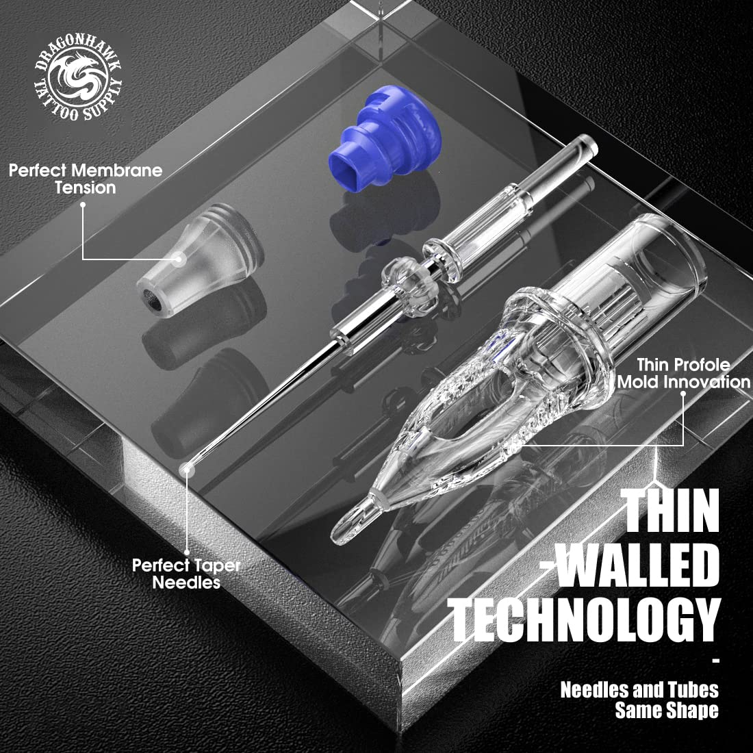 Foto 5 | Aguja De Tatuaje Desechable Dragonhawk Extreme 15 Curved Magnum - Venta Internacional.