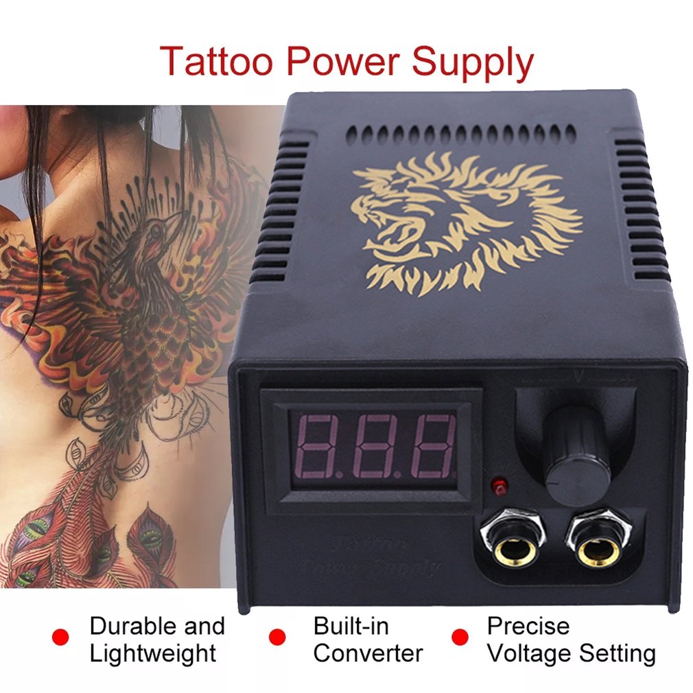 Foto 3 pulgar | Fuente De Alimentación Para Tatuajes  Fuente De Lcd  Portátil  Profesional  Negra - Venta Internacional.