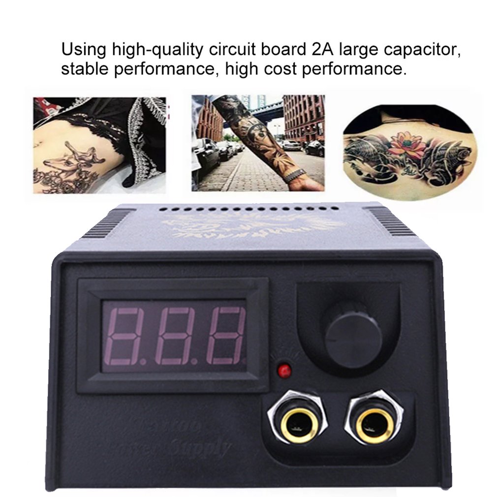 Foto 6 pulgar | Fuente De Alimentación Para Tatuajes  Fuente De Lcd  Portátil  Profesional  Negra - Venta Internacional.