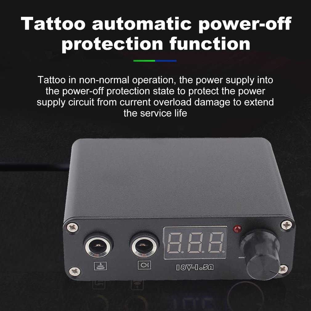 Foto 5 pulgar | Fuente De Alimentación Para Máquinas De Tatuaje Ed150  Portátil Y Ajustable - Venta Internacional.