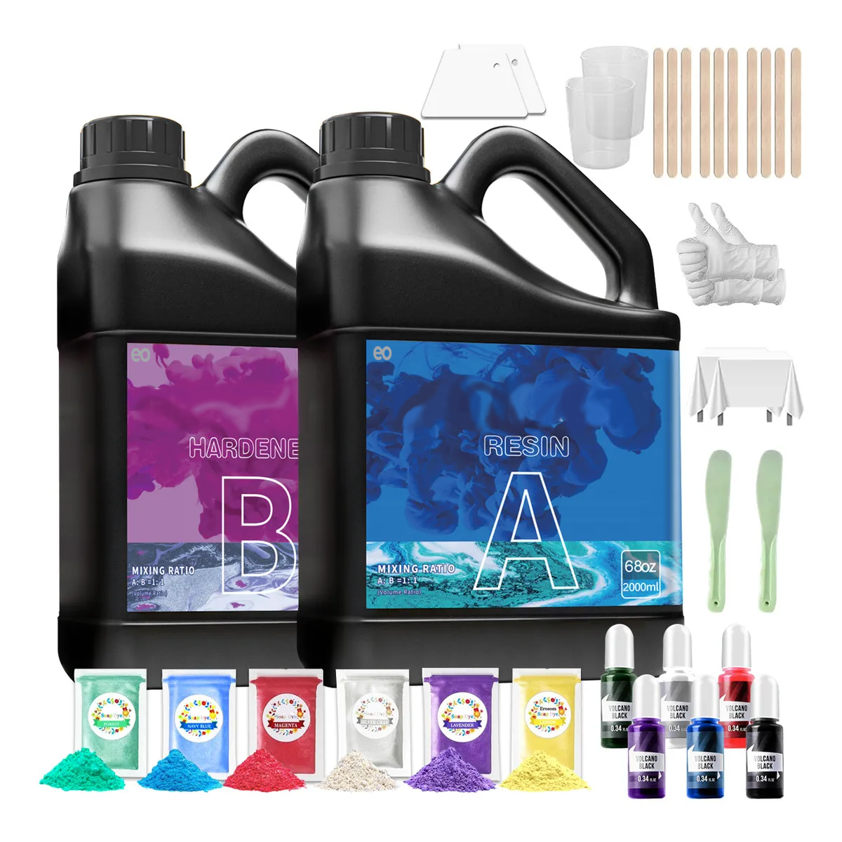 Foto 1 | Kit Resina Antiburbujas Para Decoración 24pzs Eo Safe Imports Esi-20958 Multicolor