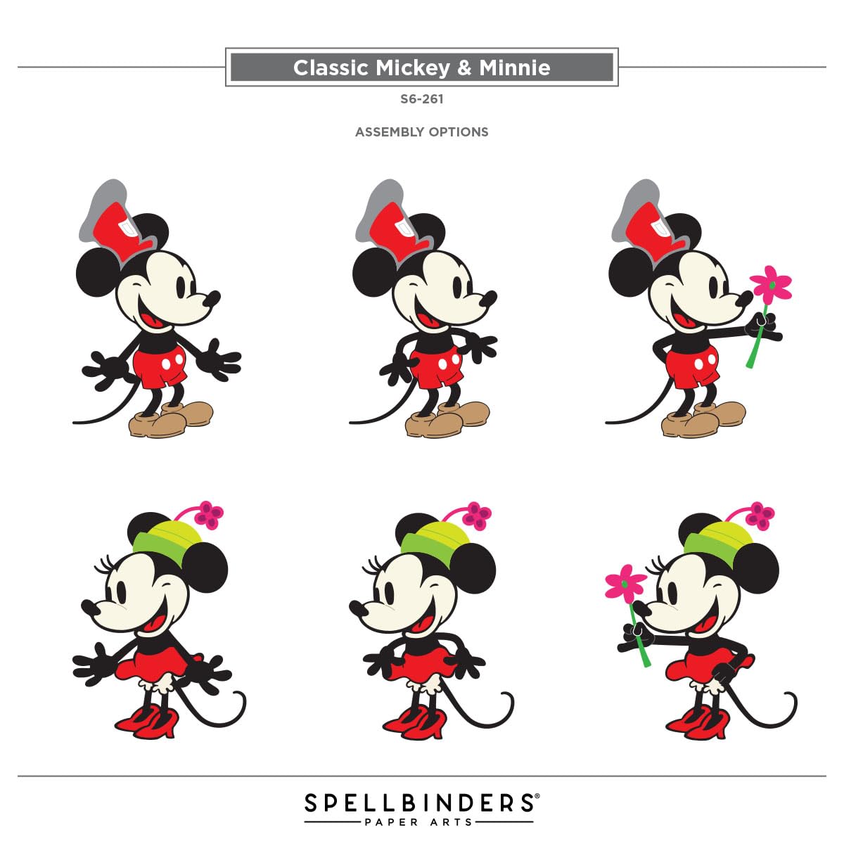 Foto 6 pulgar | Troqueles De Corte Spellbinders Steamboat Willie Duo Say Cheese - Venta Internacional.