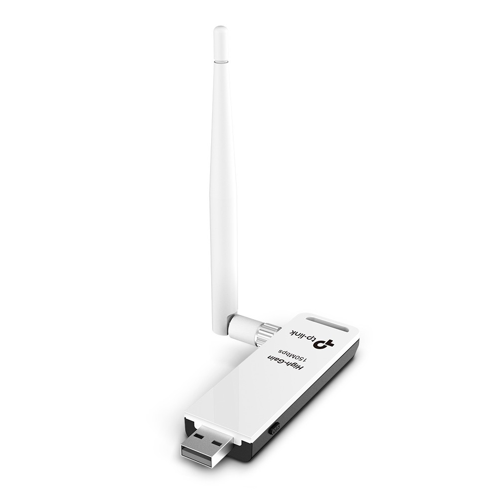 Foto 3 pulgar | Adaptador Tp-link Tlwn722n color Blanco Inalámbrico 4 dbi USB 2.0 2.4 GHz