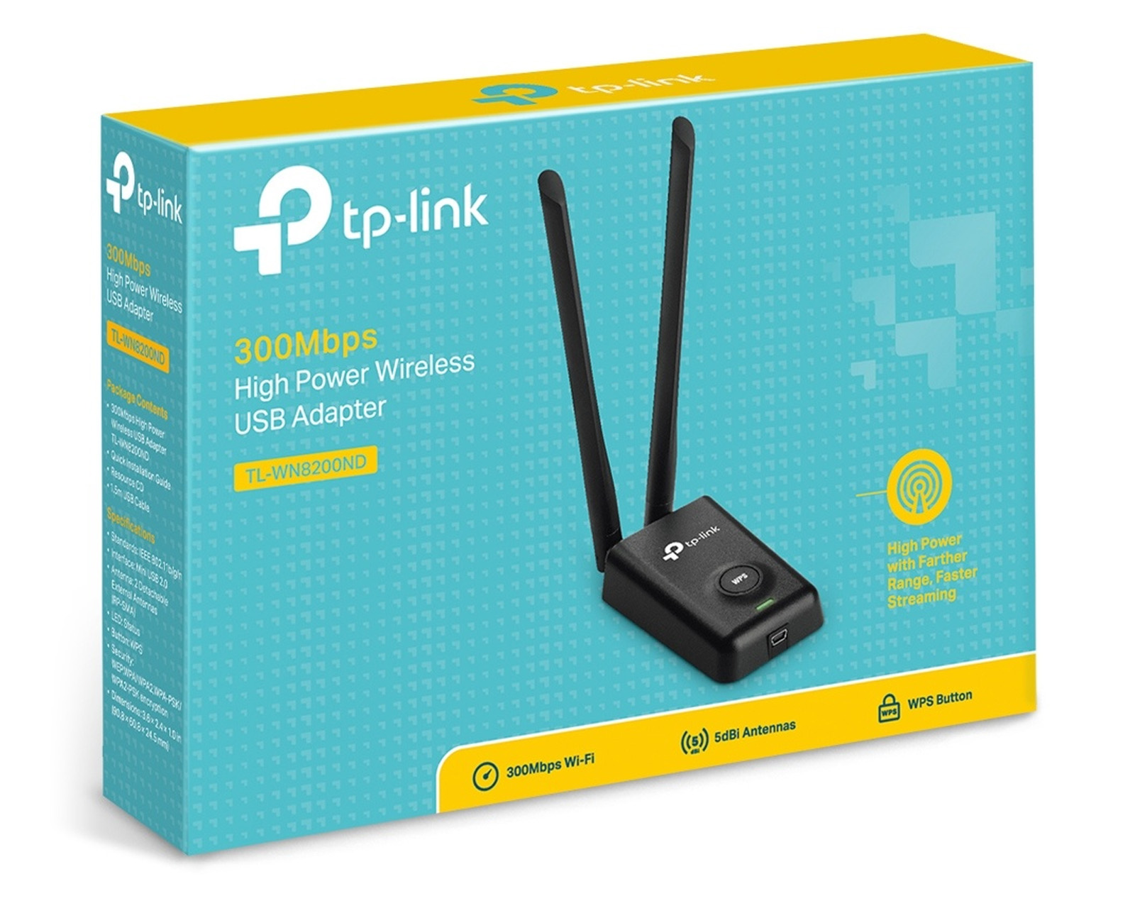 Foto 4 pulgar | Adaptador de Usb Tplink Tl-wn8200nd 300mbps 2.4ghz 5dbi