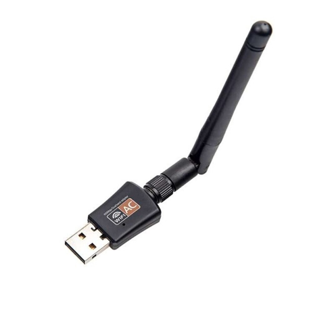 Foto 2 pulgar | Mini Adaptador Wifi de 600 M Bps 802.11 Ac 2.4/5.8 Dual Band con Antena color Negro