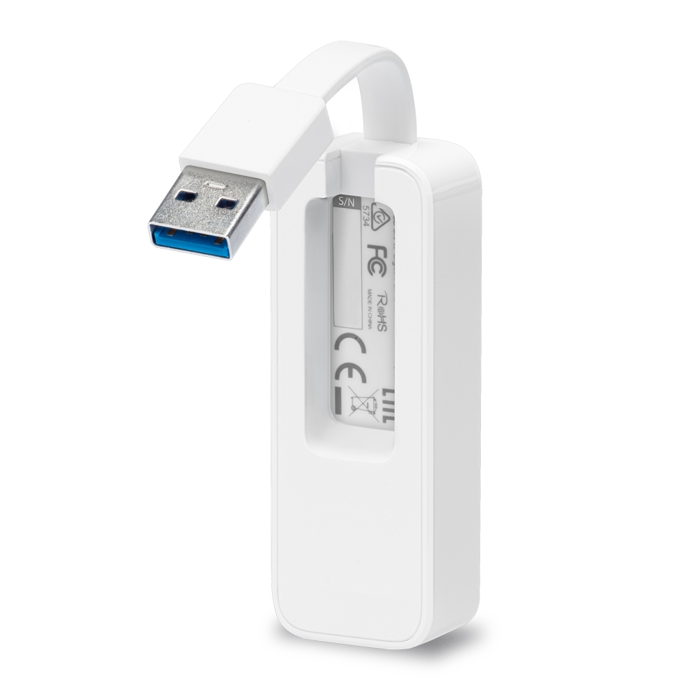 Foto 3 pulgar | Adaptador Usb 3.0 A Rj45 Tp-link Ue300 Plug And Play color Blanco