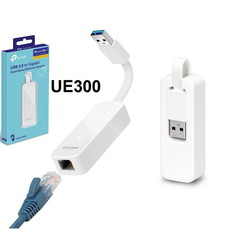 Foto 4 pulgar | Adaptador Usb 3.0 A Rj45 Tp-link Ue300 Plug And Play color Blanco