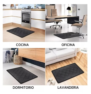 Foto 5 | Tapete Anti Fatiga para Oficina/Cocina/Descanso 44*70 Cm Negro