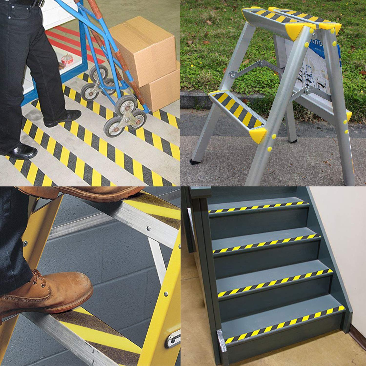 Foto 7 | Cinta Antideslizante De Seguridad Reliancer De 5 Cm X 18 M  Amarilla Y Negra - Venta Internacional.
