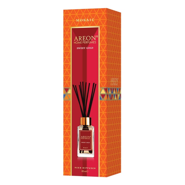 Aromatizante Areon Mosaic de Varillas 85ml Aroma Sweet Gold $572
