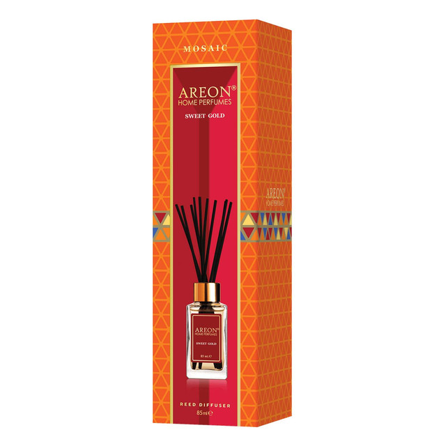 Foto 2 pulgar | Aromatizante Areon Mosaic de Varillas 85ml Aroma Sweet Gold