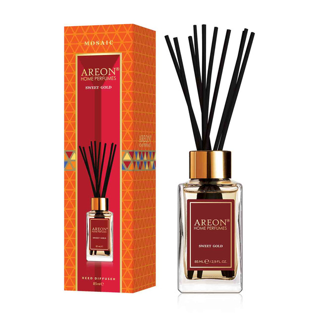 Foto 4 pulgar | Aromatizante Areon Mosaic de Varillas 85ml Aroma Sweet Gold