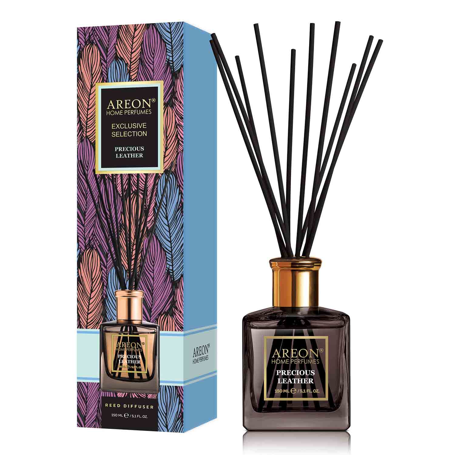 Foto 4 pulgar | Aromatizante Areon Selección Exclusiva de Varillas 150ml Aroma Precious Leather