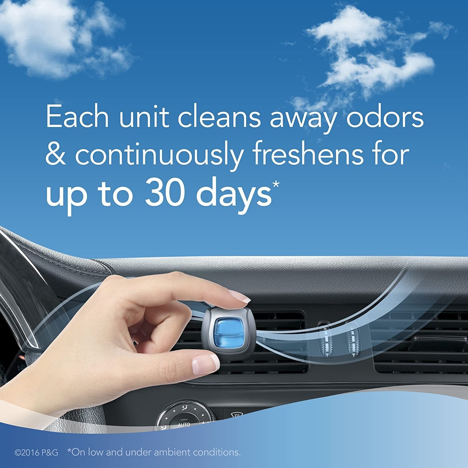 Foto 6 pulgar | Ambientador Para Coche Febreze Gain Original/island Fresh, 4 Unidades - Venta Internacional.