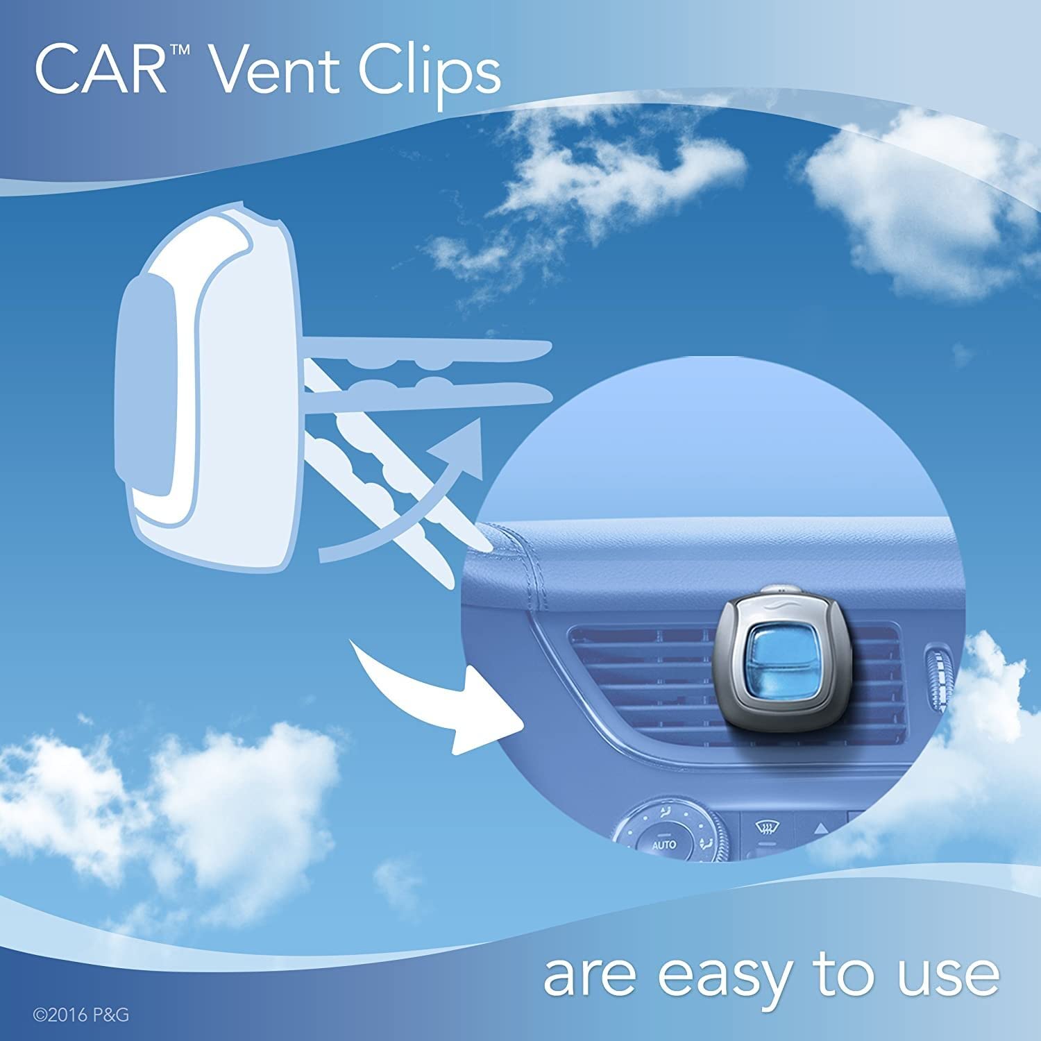 Foto 6 | Ambientador Para Coche Febreze Gain Original/island Fresh, 4 Unidades - Venta Internacional.