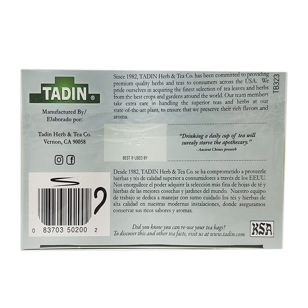 Foto 3 pulgar | Té De Hierbas Tadin Spearmint 24 Bolsas - Venta Internacional.