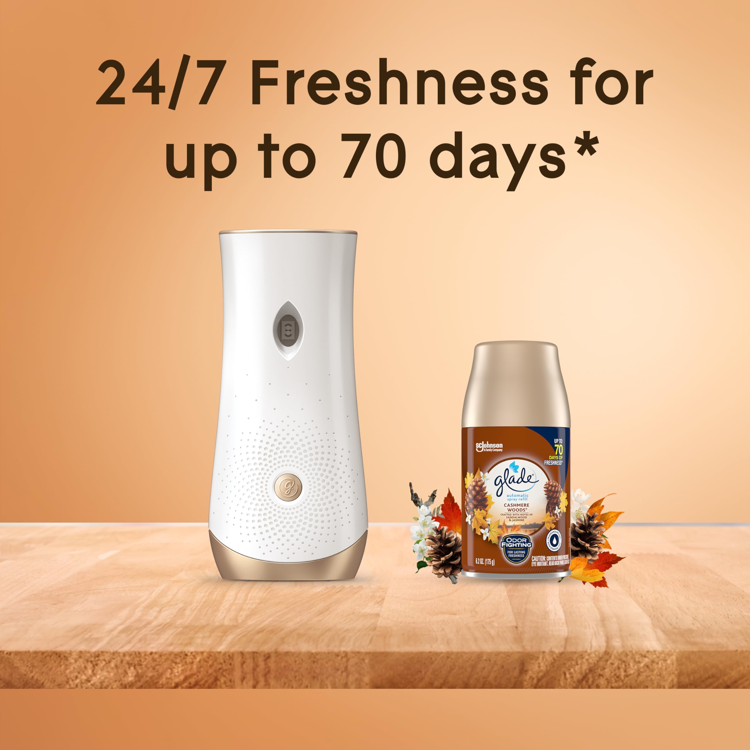 Foto 5 | Aromatizador Glade Cashmere Woods de 3 Piezas-Venta Internacional