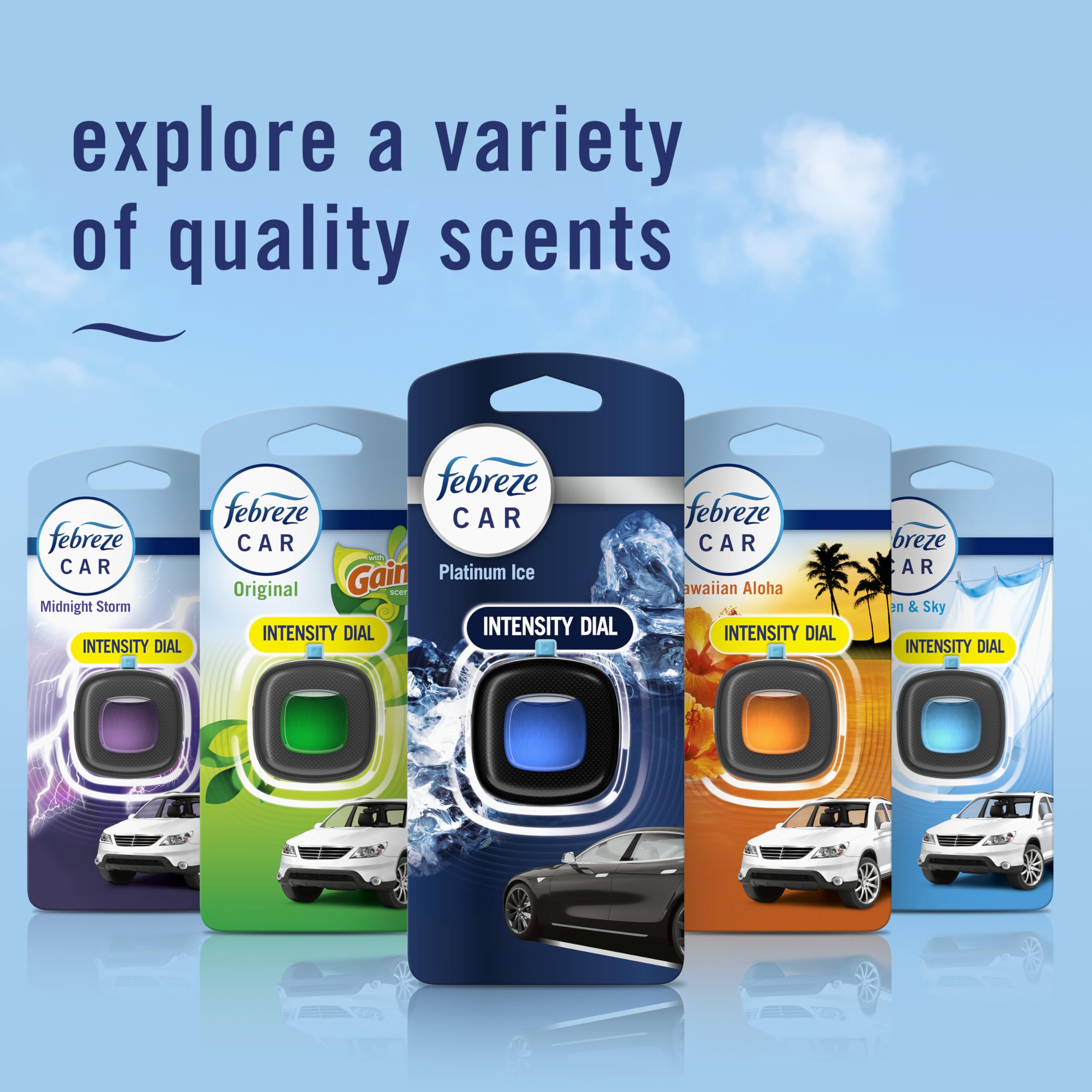 Foto 8 pulgar | Ambientador De Coche Febreze Platinum Con Aroma A Hielo Con Clip De Ventilación X4 - Venta Internacional.