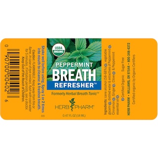 Foto 4 | Spray Refrescante Para El Aliento Herb Pharm, Ambientador Para El Aliento, Menta - Venta Internacional.