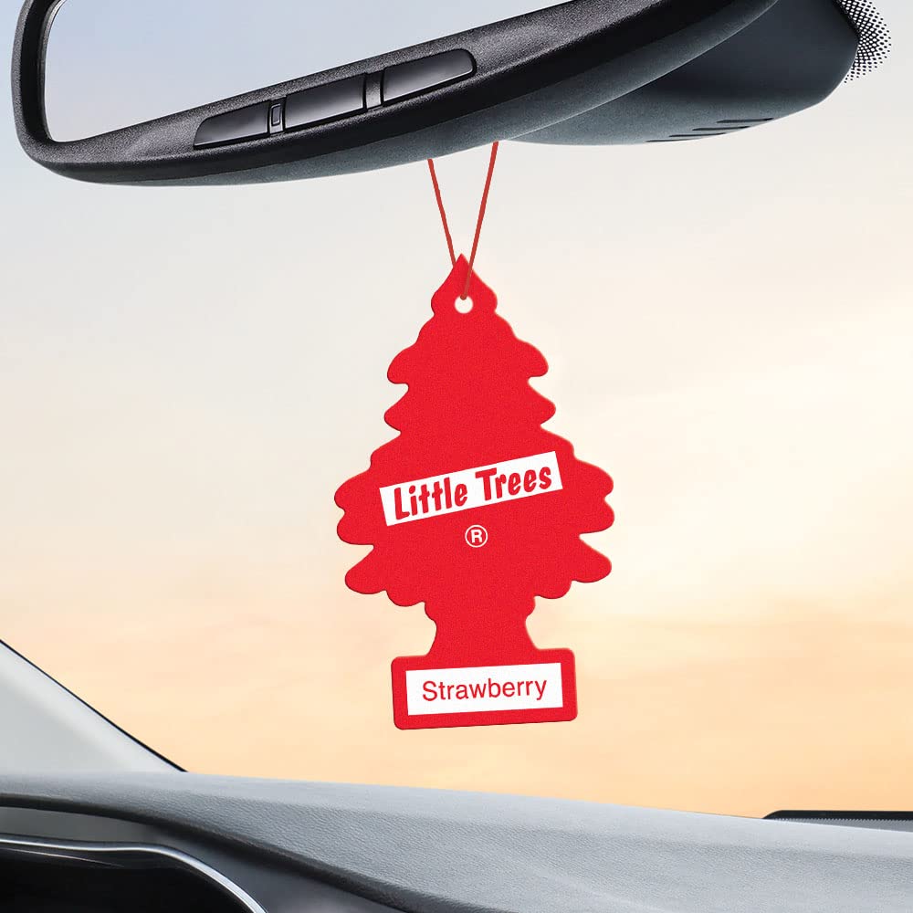 Foto 5 | Ambientador Little Trees Para Colgar En Coche, Aroma A Fresa, 24 Unidades - Venta Internacional.