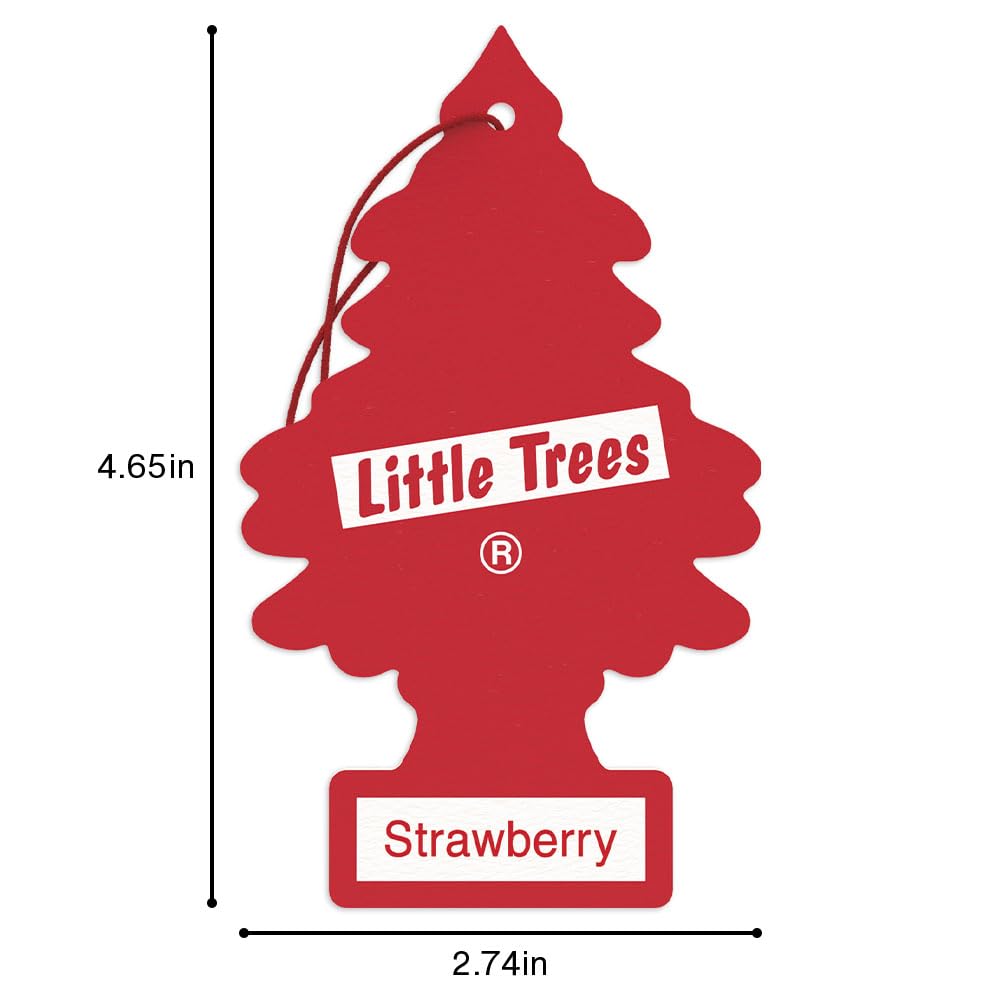 Foto 6 | Ambientador Little Trees Para Colgar En Coche, Aroma A Fresa, 24 Unidades - Venta Internacional.