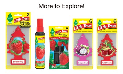 Foto 7 | Ambientador Little Trees Para Colgar En Coche, Aroma A Fresa, 24 Unidades - Venta Internacional.