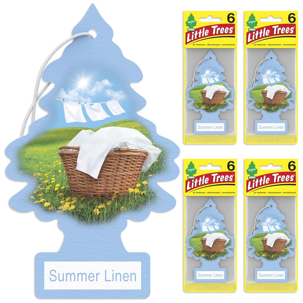 Foto 2 | Ambientador Little Trees Para Colgar En El Coche, Ropa De Cama De Verano, 24 Unidades - Venta Internacional.