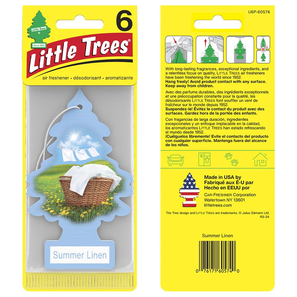 Foto 4 pulgar | Ambientador Little Trees Para Colgar En El Coche, Ropa De Cama De Verano, 24 Unidades - Venta Internacional.
