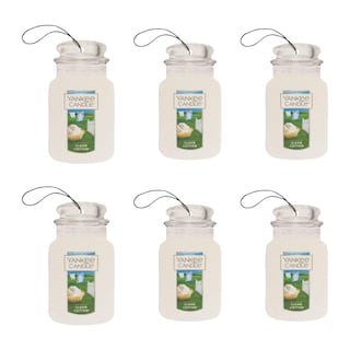 Foto 1 | Ambientador Para Coche Yankee Candle Clean, Algodón, Paquete De 6 - Venta Internacional.