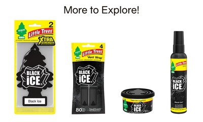 Foto 7 | Ambientador Little Trees Para Colgar En Coche, Hielo Negro, 24 Unidades - Venta Internacional.