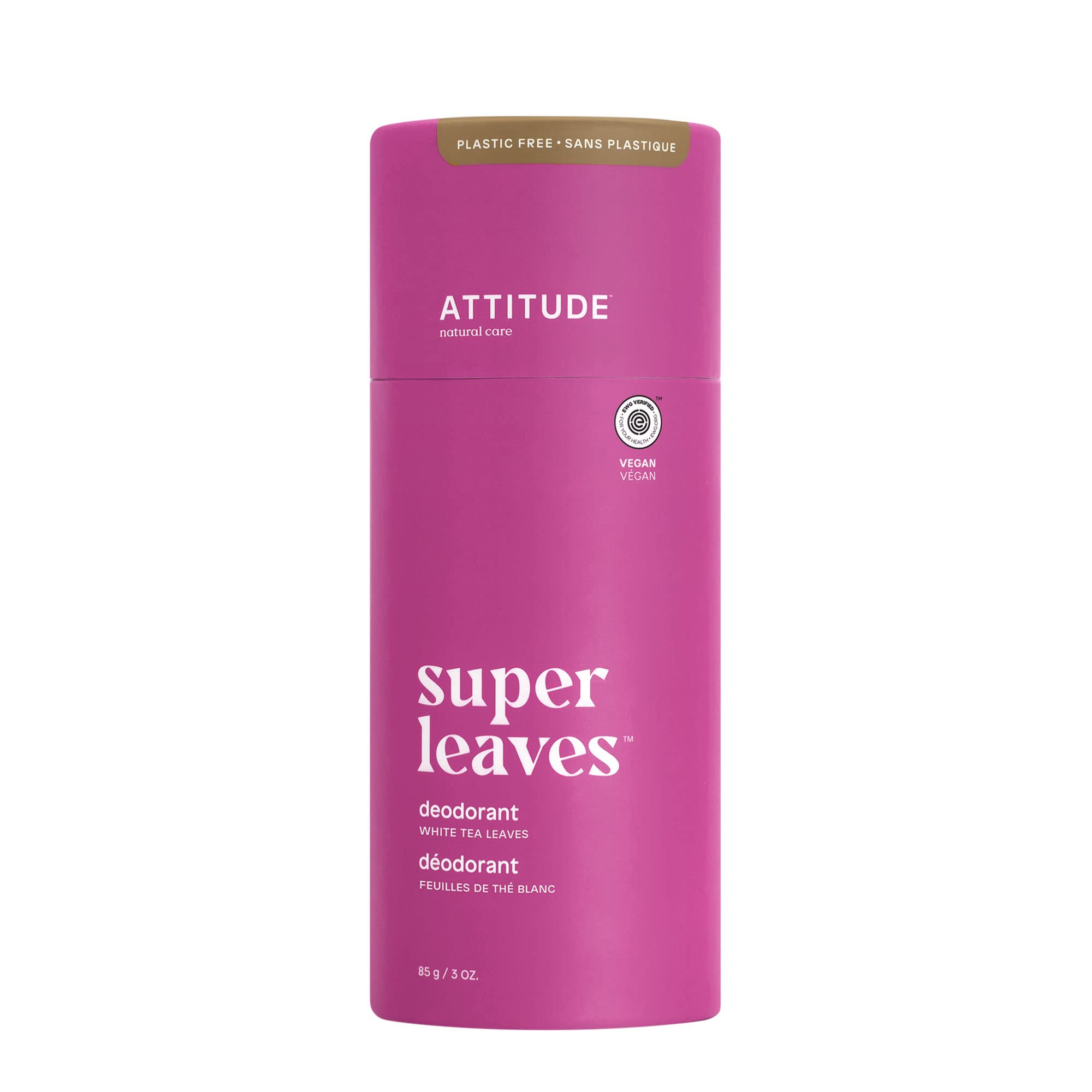 Desodorante Attitude, Hojas De Té Blanco, Sin Plástico, 90 Ml - Venta Internacional. $616