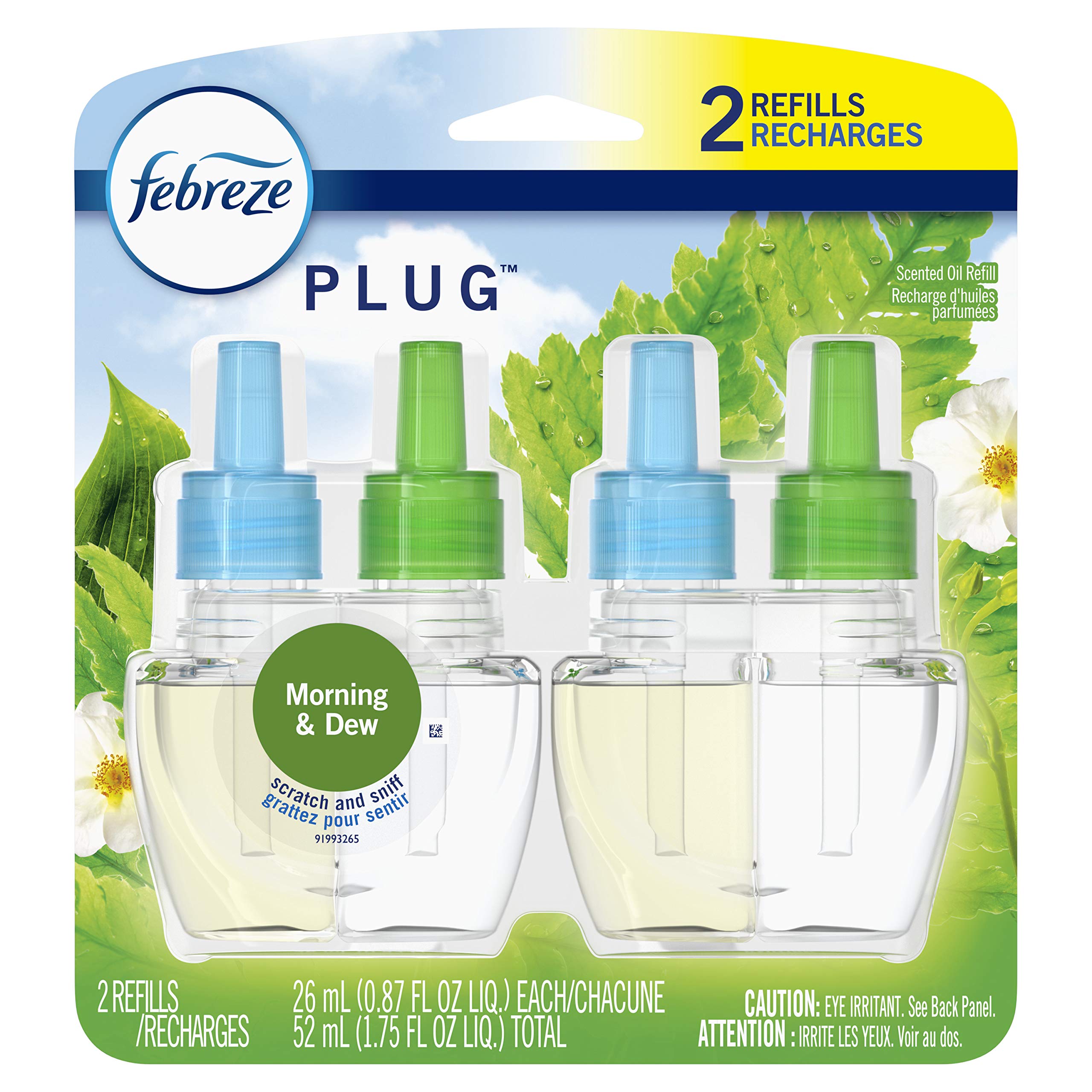 Foto 2 pulgar | Ambientador Febreze Plug Odor Fighter Morning & Dew, 25 Ml - Venta Internacional.