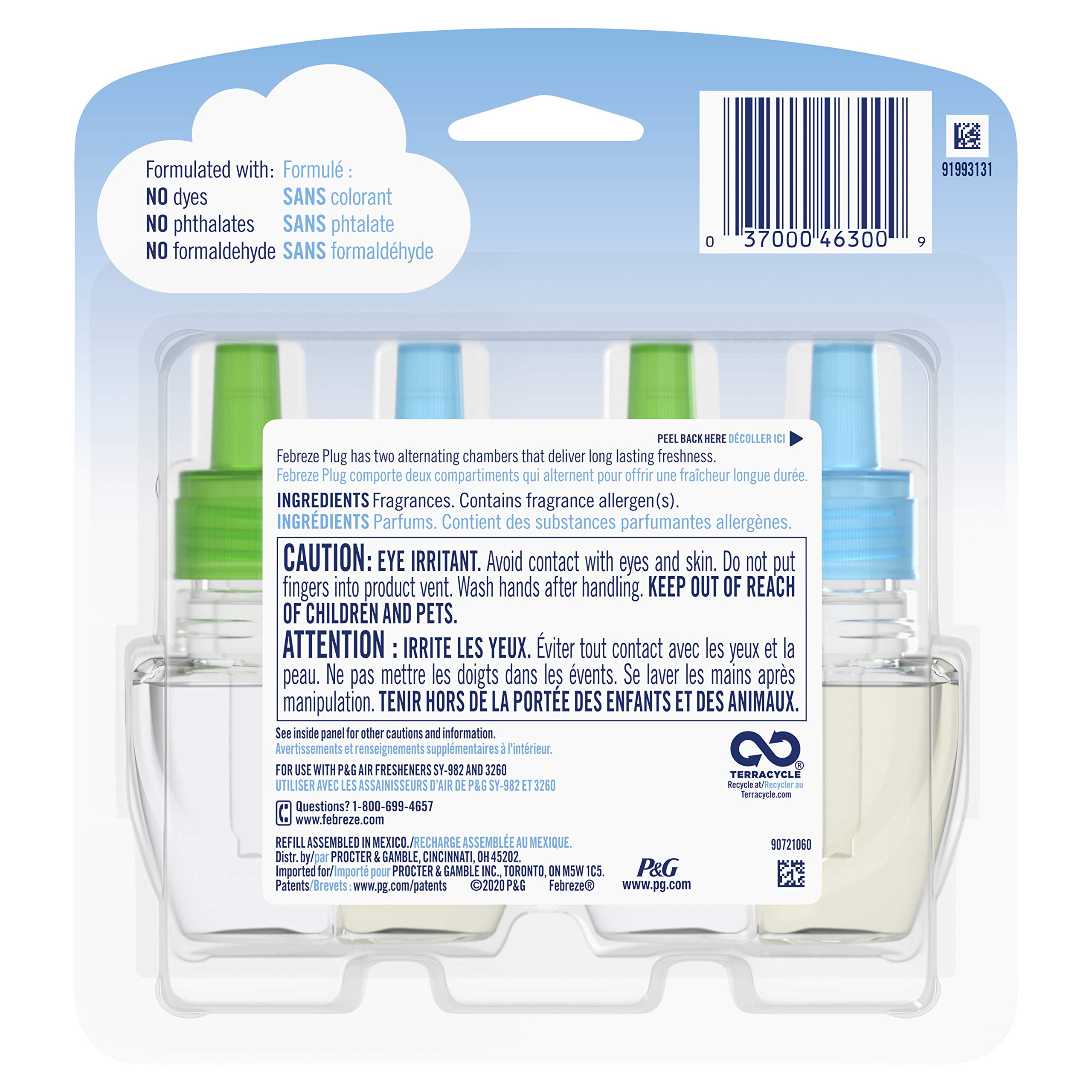 Foto 3 pulgar | Ambientador Febreze Plug Odor Fighter Morning & Dew, 25 Ml - Venta Internacional.