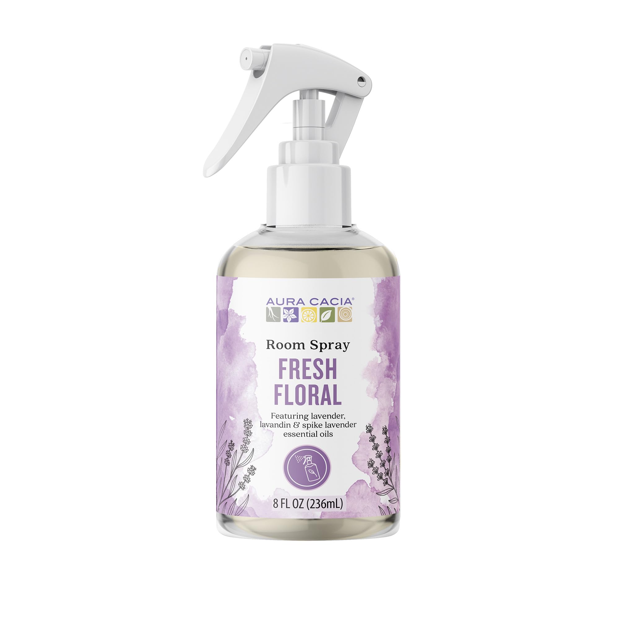 Foto 2 pulgar | Spray De Habitación Aura Cacia Fresh Floral, 240 Ml, Aroma Ligero - Venta Internacional.