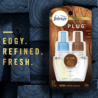 Foto 4 | Ambientador Febreze Origins Fade Defy Plug Wood 26 Ml X3 - Venta Internacional.
