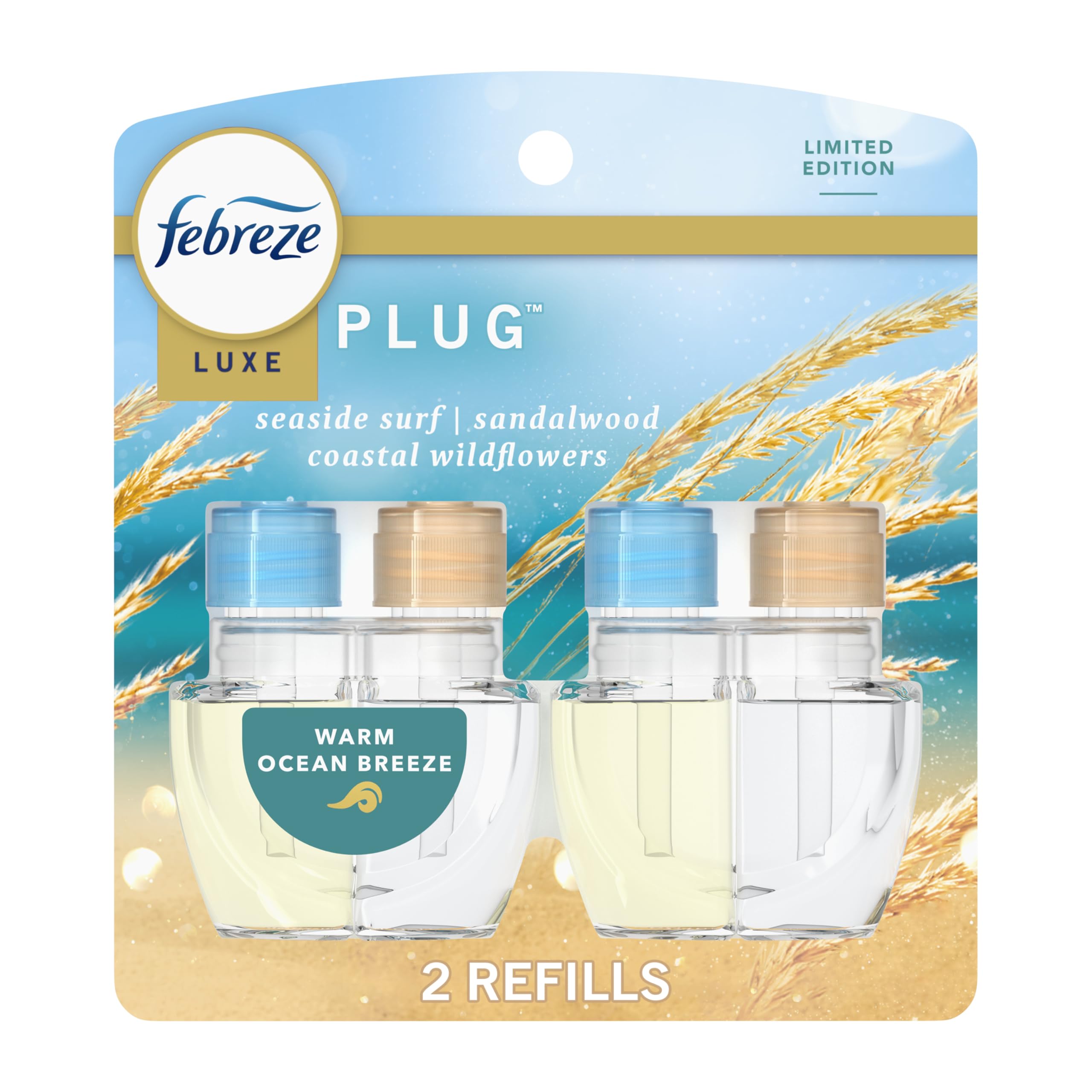 Foto 2 pulgar | Ambientador Febreze Plug In Warm Ocean Breeze 2 Recambios - Venta Internacional.