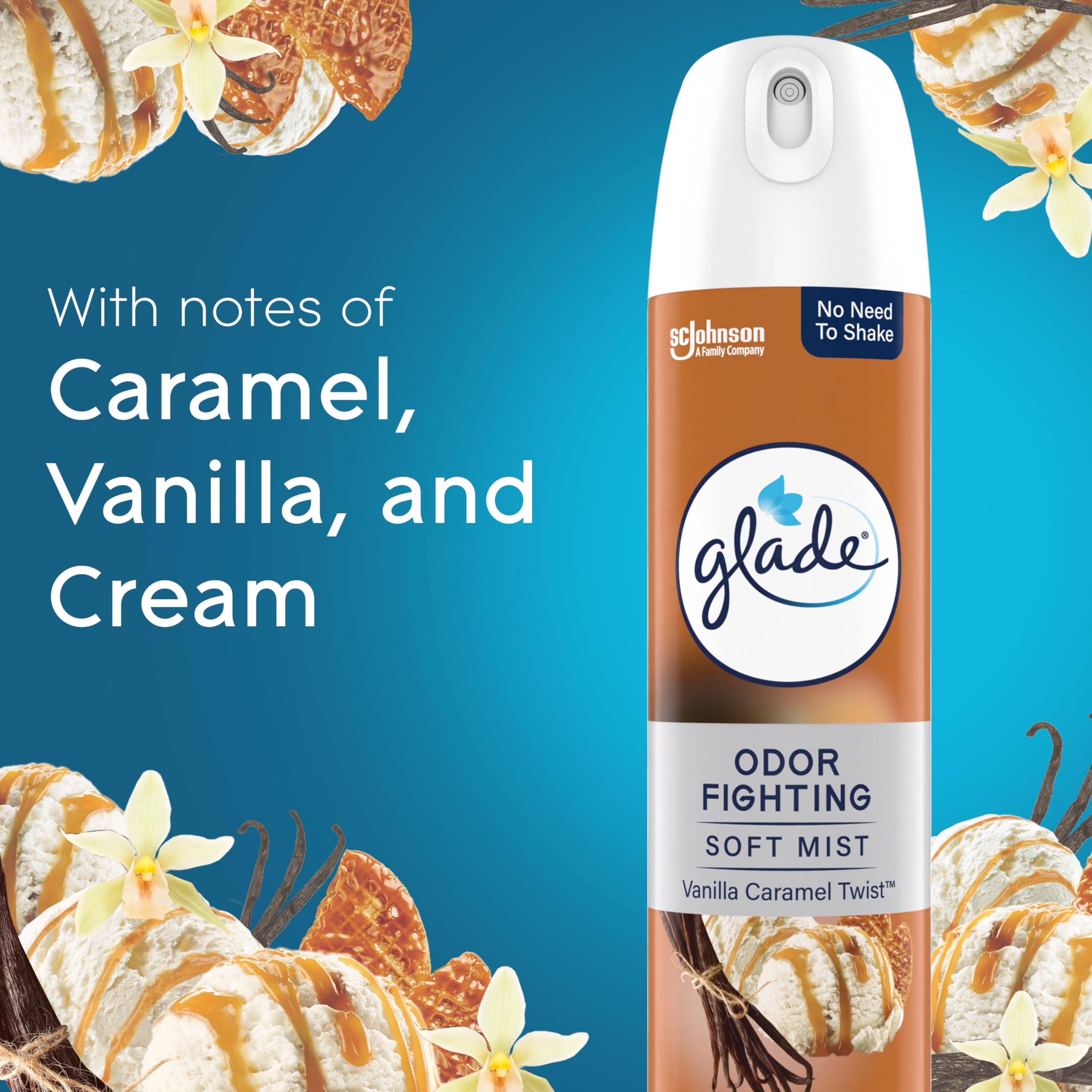 Foto 5 pulgar | Ambientador Glade Room Spray Vanilla Caramel Twist  240 Ml X 6 - Venta Internacional.
