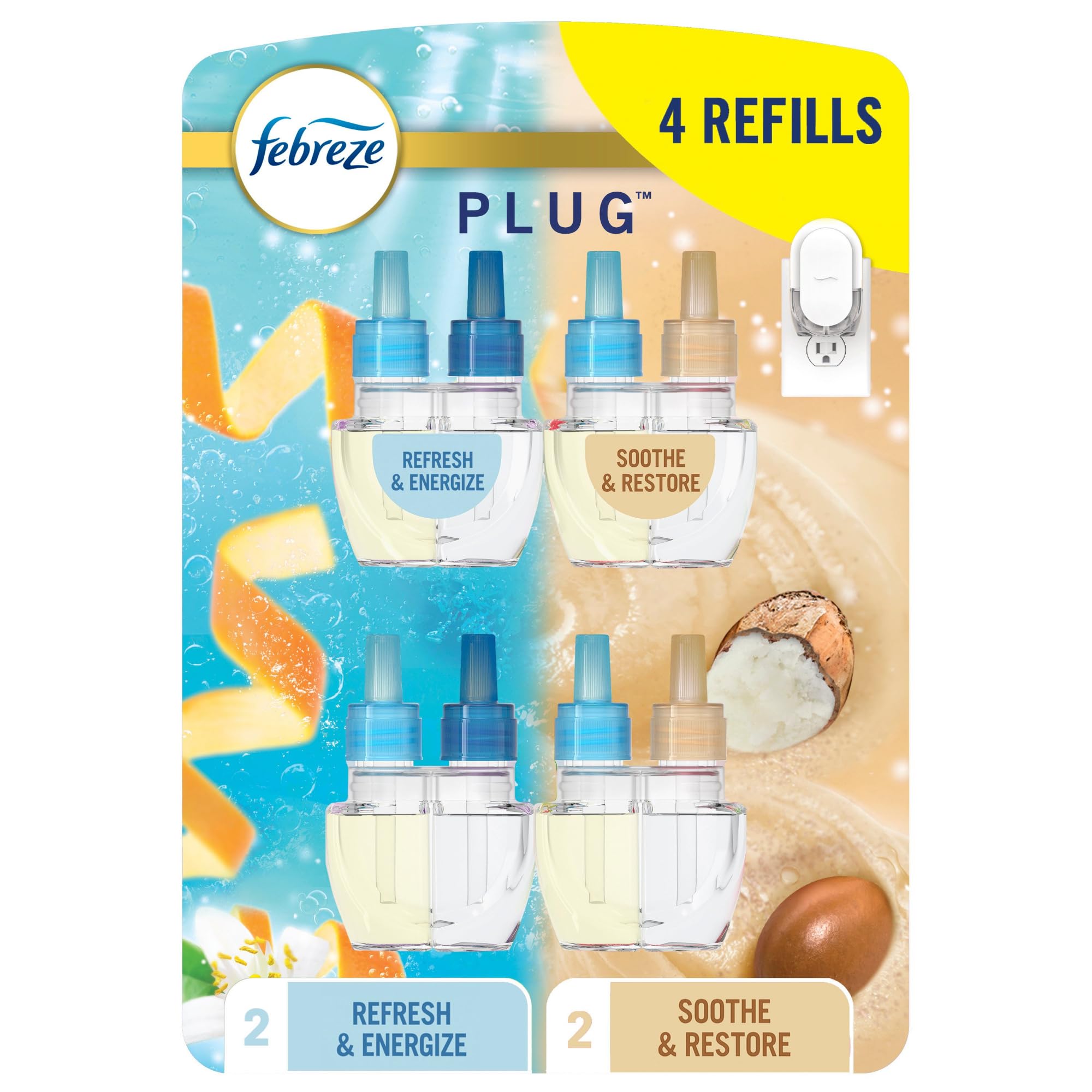 Foto 2 pulgar | Ambientador Febreze Fade Defy Plug  Antiolores  4 Unidades - Venta Internacional.